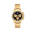 Daytona 40mm Black Dial Yellow Gold Mens Automatic Watch 116508
