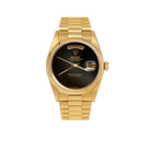 Presidential Rolex Day-Date 18038 Watch 36mm Black Onyx Dial 18K Yellow Gold