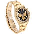Daytona 40mm Black Dial Yellow Gold Mens Automatic Watch 116508