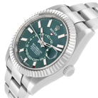 Sky-Dweller 42mm Steel White Gold Green Dial Mens Watch 336934