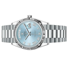 President Day-Date 36mm Platinum Ice Blue Mens Watch 128236-0008