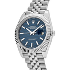 Datejust 41mm 126334 Stainless Steel Fluted Motif Blue Dial Jubilee
