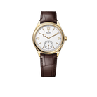 Perpetual 1908 39mm Yellow Gold White Dial Brown Alligator Leather Strap m52508-0006