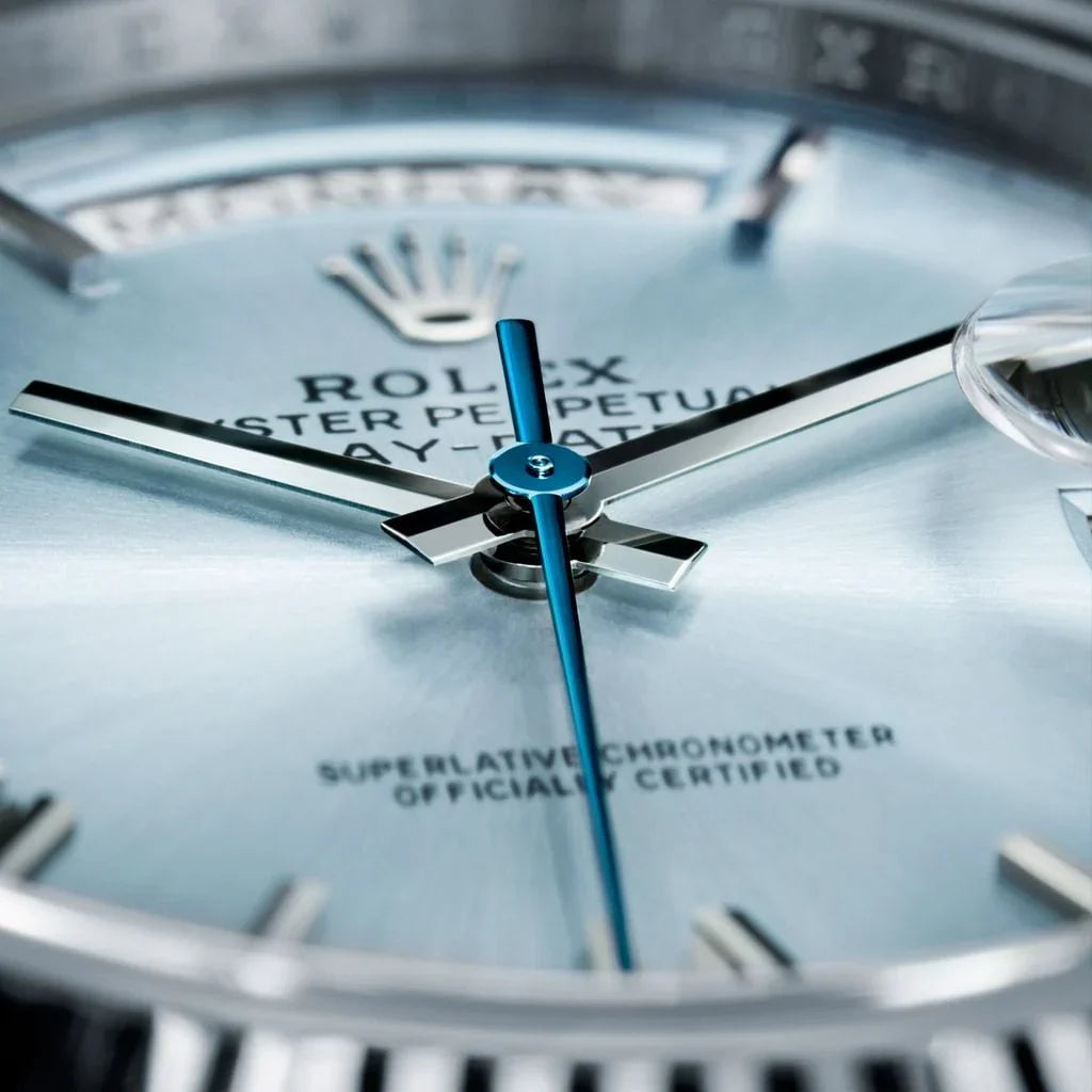 President Day-Date 40mm Ice Blue Dial Platinum Mens Watch 228236