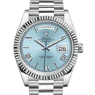 President Day-Date 40mm Ice Blue Dial Platinum Mens Watch 228236