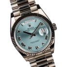 President Day-Date 36mm Platinum Ice Blue Mens Watch 128236-0008