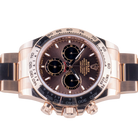Daytona 40mm Everose Gold Chocolate Dial Mens Watch 126505-0005 New