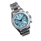 Daytona 40mm Baguette Diamond Bezel IceBlue Arabic Dial 116576TBR-0005