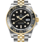 GMT-Master II  40mm Stainless Steel Yellow Gold Black Dial Jubilee 126713GRNR-0001