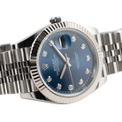 Datejust 36mm Steel & White Gold Blue Dial Diamonds m126334-0016