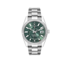 Sky-Dweller 42mm Steel White Gold Green Dial Mens Watch 336934