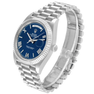 President Day-Date 40mm Blue Dial Platinum Mens Watch 228236