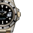 GMT Master II 18k Yellow Gold Diamond Black Sapphire 116758SANR