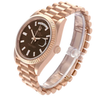President Day-Date 40mm Rose Gold Chocolate Diamond Watch 228235