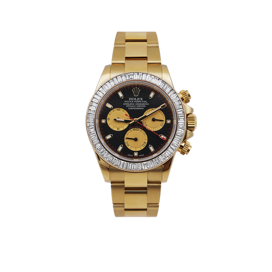Daytona 116508 40mm 18ct Yellow Gold Black Dial Diamond