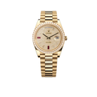 Day-Date 40mm Yellow Gold Diamond Ruby Pave Dial Diamond Bezel 228348RBR