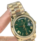 Day-Date 40mm Green Roman Yellow Gold 228238