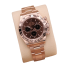 Daytona 40mm Everose Gold Chocolate Dial Mens Watch 126505-0005 New