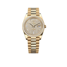 Day-Date 40 228348RBR Yellow Gold Diamond Dial Diamond Bezel