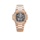 Nautilus 40mm 5980/1R-001 Chronograph Date Rose Gold Black Dial