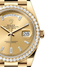 Day-Date 40mm 228348RBR Yellow Gold Diamond Bezel Champagne Diamond Dial