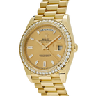 Day-Date 40mm 228348RBR Yellow Gold Diamond Bezel Champagne Diamond Dial
