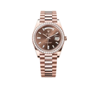 Day-Date 40mm President Rose Gold Diamond Mens Watch 228345
