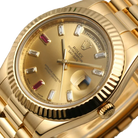 President Day-Date II 41mm 218238 18k Yellow Gold & Ruby Dial