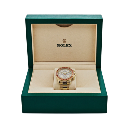 Daytona 116578SACO Yellow Gold Sapphire Bezel Mother Of Pearl Dial