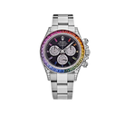 Daytona 40mm 116599RBOW Rainbow White Gold Black Dial