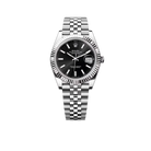 Datejust 41mm Steel White Gold Black Dial Mens Watch m126334-0018