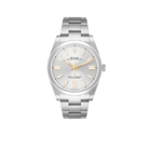 Oyster Perpetual 41mm Steel Silver Dial Mens Watch 124300