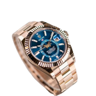 Sky-Dweller 42mm 18k Everose Gold Mens Watch 336935-0005 (Super Clone)