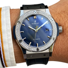 Classic Fusion Blue Titanium 42mm Diamond Benzel 542.NX.7170.LR.1104