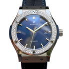 Classic Fusion Blue Titanium 42mm Diamond Benzel 542.NX.7170.LR.1104