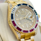 GMT-Master II 40mm Yellow Gold Pepsi Bezel Diamond Set Watch 116718LN