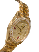 Day-Date 40mm Yellow Gold Diamond Ruby Pave Dial Diamond Bezel 228348RBR