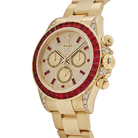 Daytona 126598TRU Yellow Gold Ruby Bezel Diamond Pave Dial