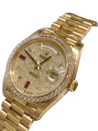 Day-Date 40mm Yellow Gold Diamond Ruby Pave Dial Diamond Bezel 228348RBR