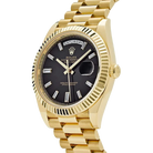 President Day-Date 40mm Black Dial Yellow Gold Diamond Mens Watch 228238