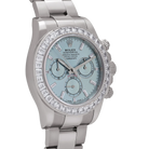 Daytona 126576TBR Platinum Ice Blue Diamond Dial Diamond Bezel