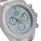 Daytona 126576TBR Platinum Ice Blue Diamond Dial Diamond Bezel