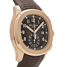 Aquanaut 42mm 5968R-001 Chronograph Rose Gold Brown Dial