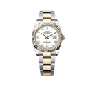 Datejust 36 mm White Dial, Yellow Rolesor 126233-0030