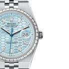 Land-Dweller Oyster 40mm Platinum & Diamonds Ice Blue Honeycomb Motif Dial M127386TBR-0001