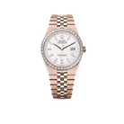 Land-Dweller Oyster 40mm Everosegold & Diamonds Intense White Honeycomb Motif Dial  127385TBR-0003
