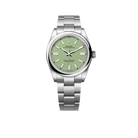 Oyster Perpetual 41mm Stainless Steel Pistachio Dial Men Watch 134300-0006 New 2025