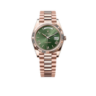 Day-Date Oyster Everose gold 40mm Green Olive 228235