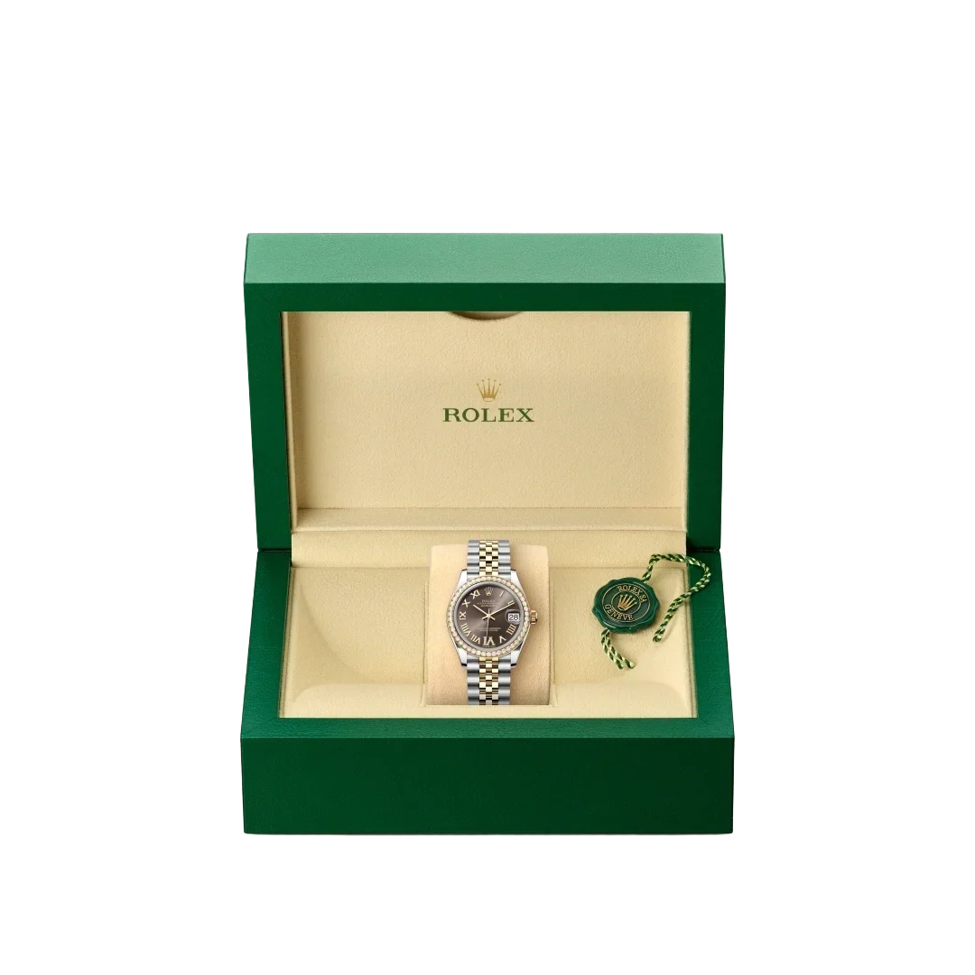 Lady-Datejust 31 mm, Oystersteel, yellow gold and diamonds M278383RBR-0018