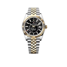 Sky-Dweller 42 mm Oyster, Oystersteel and Yellow Gold 336933 Bright Black